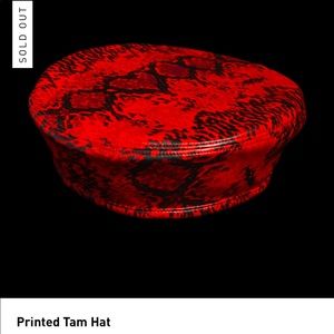 IVY PARK SNAKEPRINT TAM HAT **SOLD OUT**